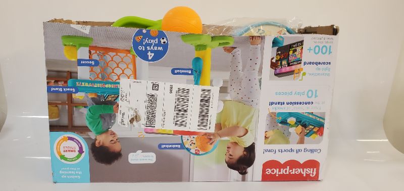 Photo 2 of Fisher-Price Laugh & Learn Sports Activity Center with Smart Stages Learning, Basketball Soccer Baseball, 4-in-1 Game Experience