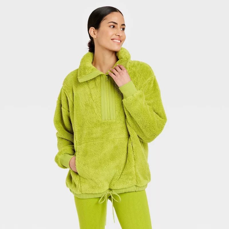 Photo 1 of Women's High Pile Fleece 1/2 Zip Pullover - JoyLab