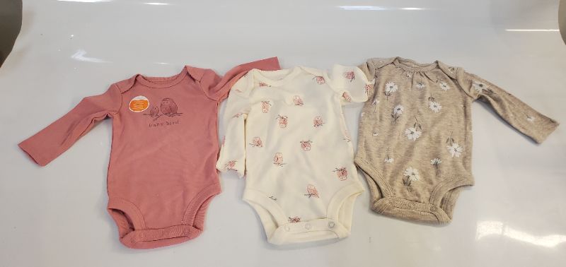 Photo 2 of Carter's Just One You Baby Girls' 3pk Owl Bodysuit - Pink