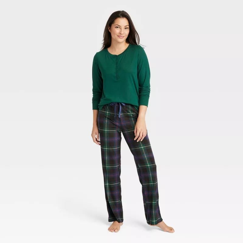 Photo 1 of Women's Henley Pajama Pants  - Stars Above - L 