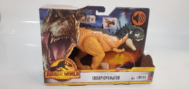 Photo 2 of Jurassic World: Dominion Roar Strikers Skorpiovenatorn Dinosaur Figure