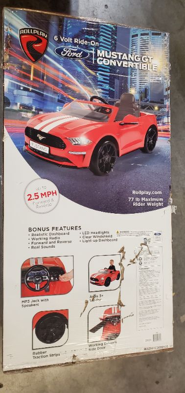 Photo 2 of Rollplay 6V Ford Mustang Powered Ride-On - Red