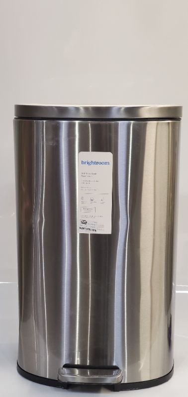 Photo 1 of BRIGHTROOM STAINLESS STEEL TRASH CAN 11.8 GAL 