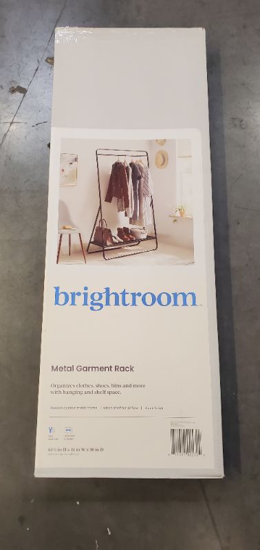 Photo 4 of Metal Garment Rack Black - Brightroom