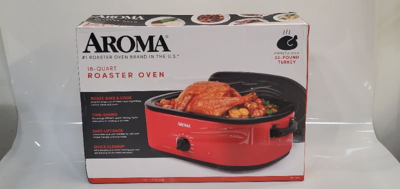Photo 4 of Aroma 18qt Roaster Oven - Red