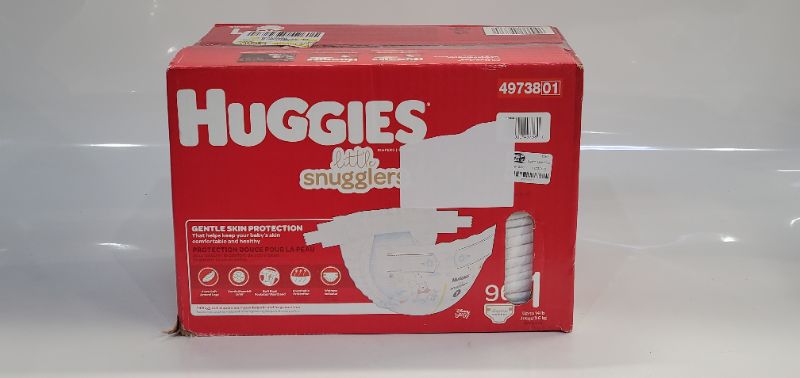 Photo 3 of Huggies Little Snugglers Diapers, Size 1