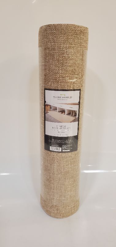 Photo 2 of  Basketweave Kitchen Comfort Runner Tan - Threshold - 60" x 20 "