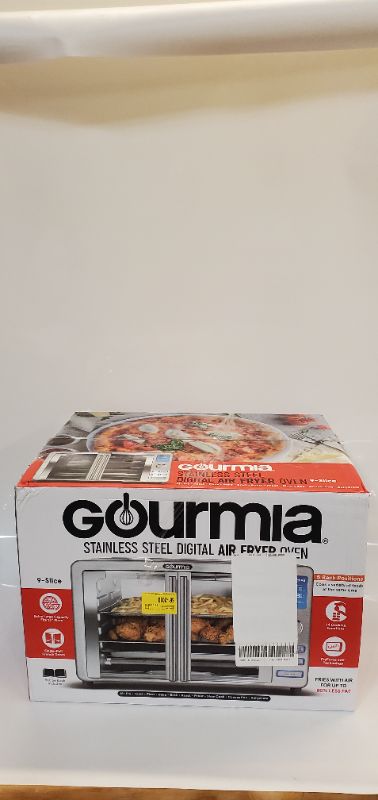 Photo 2 of Gourmia 9-Slice Digital Air Fryer Oven with 14 One-Touch Cooking Functions and Auto French Doors