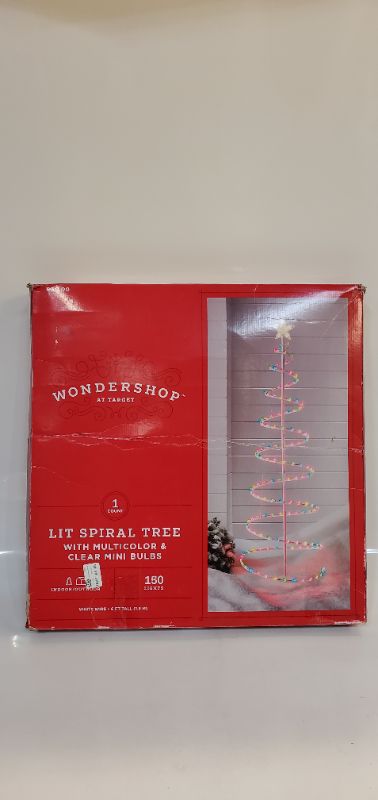 Photo 2 of 6' Incandescent Spiral Tree Novelty Sculpture Light - Wondershop