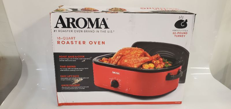 Photo 4 of Aroma 18qt Roaster Oven - Red