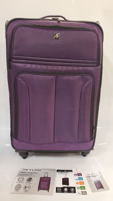Photo 2 of Skyline 29" Spinner Check In Suitcase - Purple