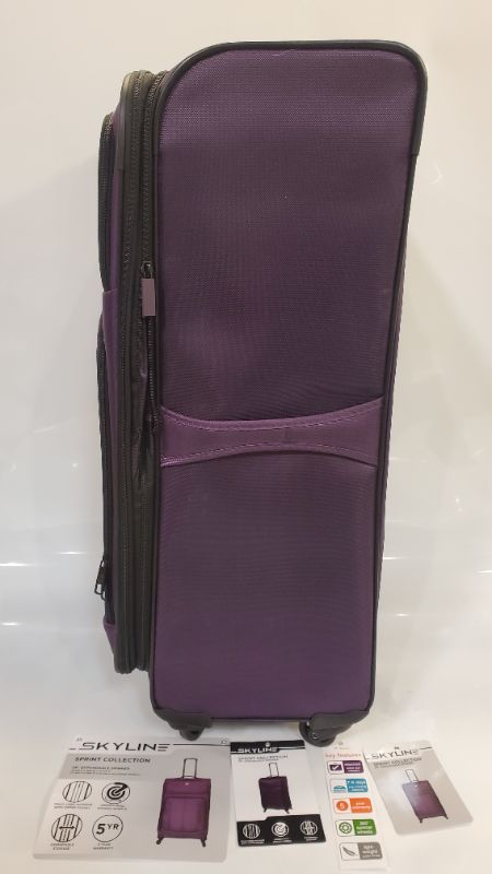 Photo 3 of Skyline 29" Spinner Check In Suitcase - Purple