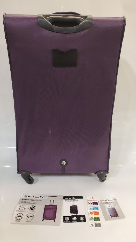 Photo 4 of Skyline 29" Spinner Check In Suitcase - Purple