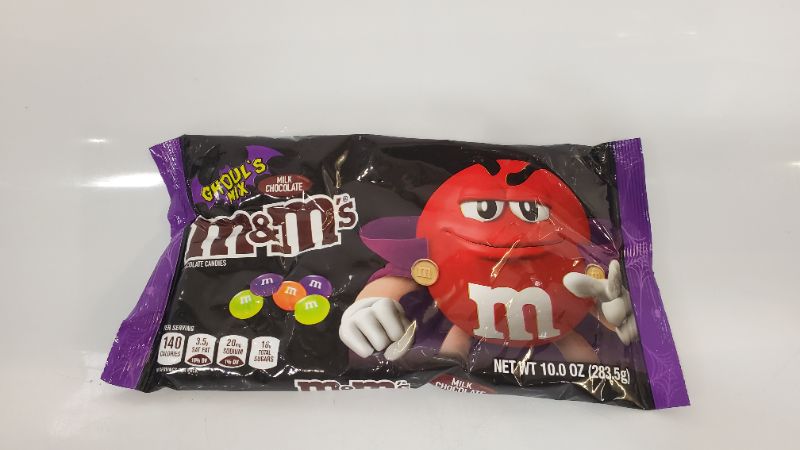 Photo 2 of M&M'S Ghoul's Mix Milk Chocolate Halloween Candy, 10-Ounce Bag -  best by May 2023