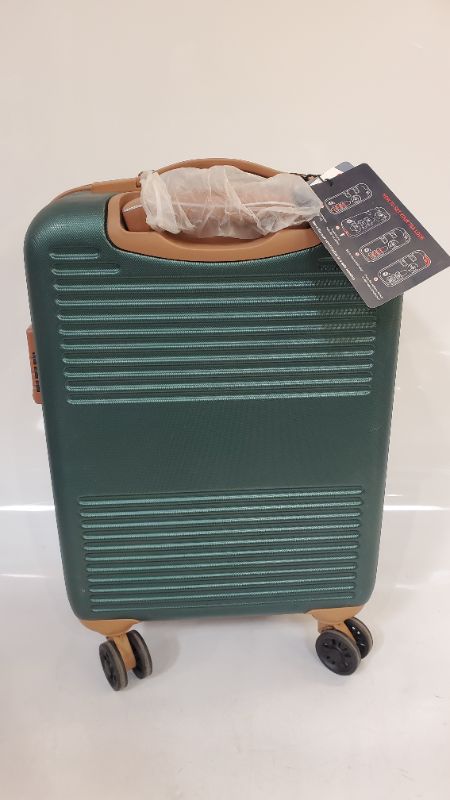 Photo 7 of Dejuno Garland Hardside Spinner Luggage- 20" - Green