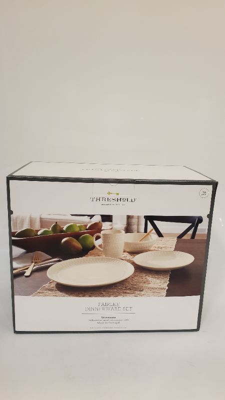 Photo 4 of 16pc Stoneware Fairlee Dinnerware Set - Threshold