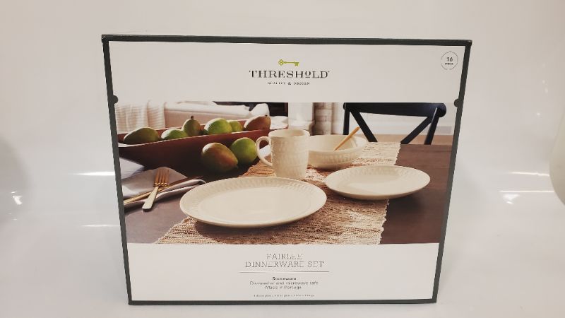 Photo 2 of 16pc Stoneware Fairlee Dinnerware Set - Threshold