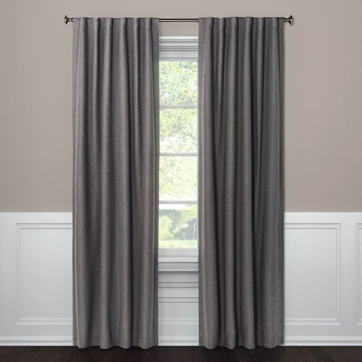 Photo 1 of 1pc Blackout Aruba Linen Window Curtain Panel - Threshold