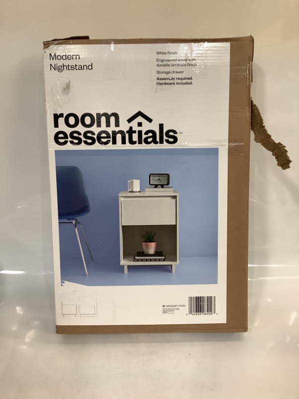 Photo 2 of Modern Nightstand White - Room Essentials