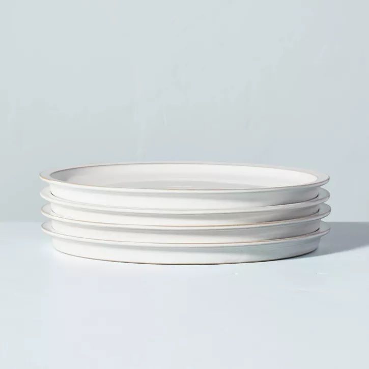 Photo 1 of Modern Rim Stoneware Dinner Plate - Hearth & Hand with Magnolia