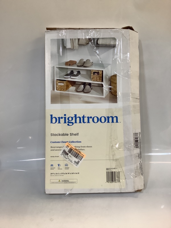 Photo 1 of Brightroom 2 Tier Stackable Shelf 28 x 15 x 14