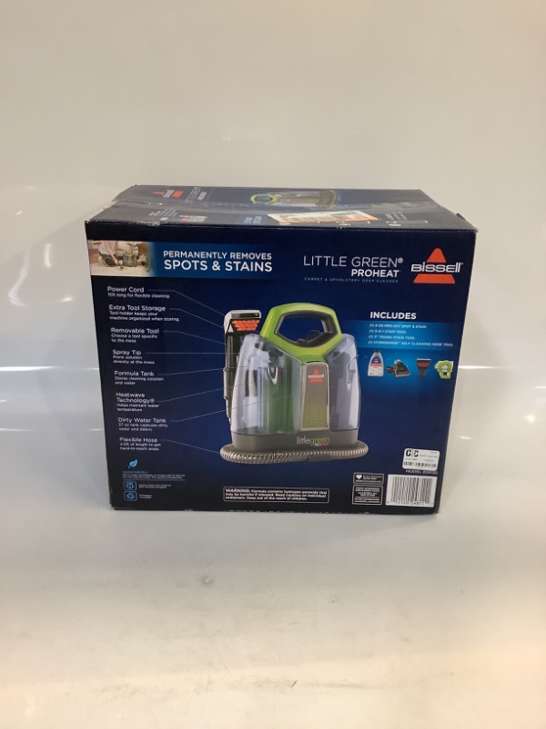 Photo 3 of BISSELL Little Green ProHeat Portable Deep Cleaner - 2513G