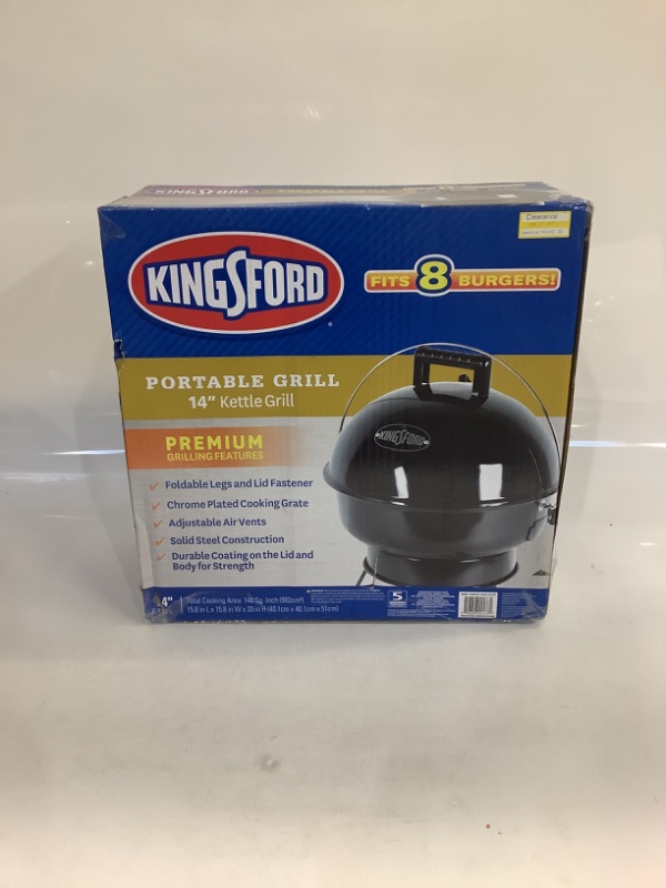 Photo 2 of Kingsford 14" Kettle Grill with Hinged Lid
