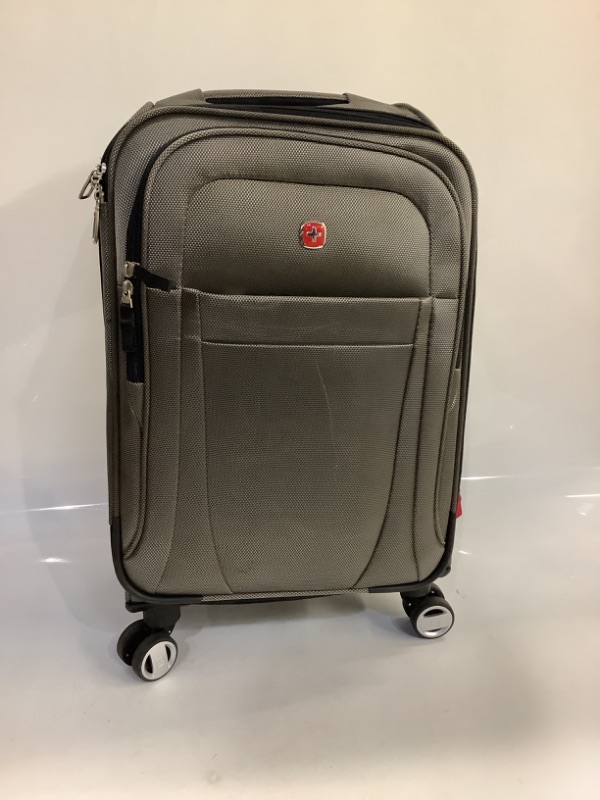 Photo 2 of ***HANDLE STUCK*** SWISSGEAR Zurich Softside Carry On Spinner Suitcase