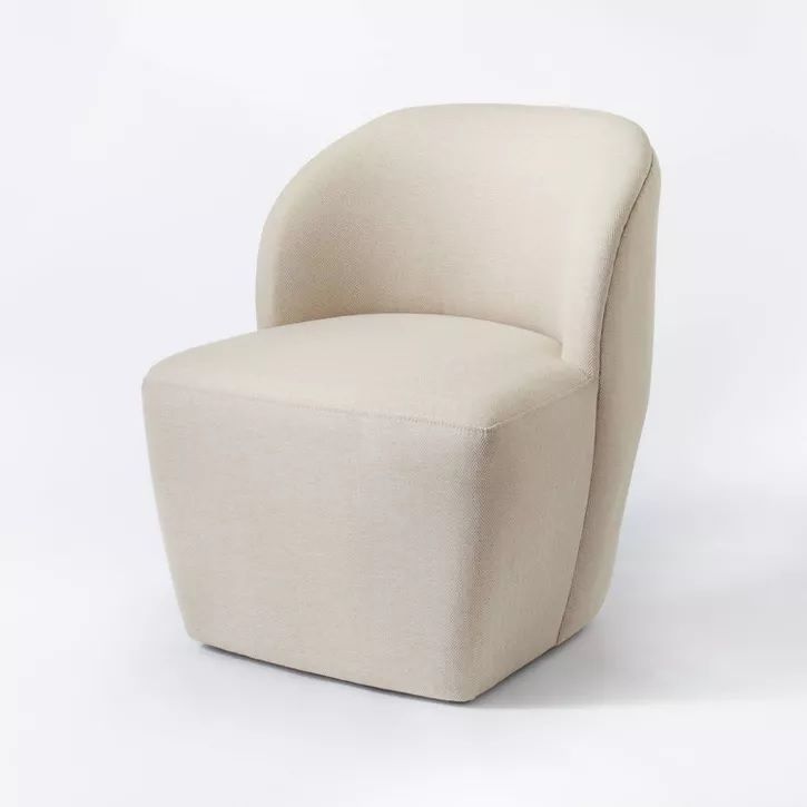 Photo 1 of ** USED** DIRTY FROM HANDLING & NO COVER*** Pasadena Swivel Accent Chair - Threshold designed with Studio McGee