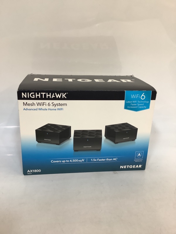 Photo 2 of Netgear Nighthawk Whole Home Mesh WiFi 6 System, 3-Pack 