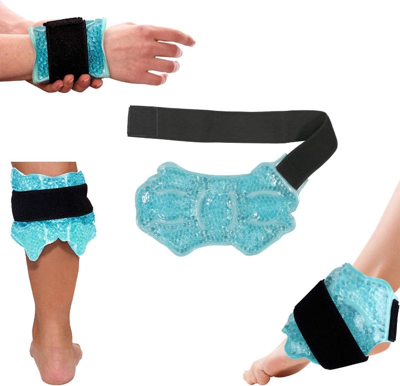 Photo 1 of Ankle/Sport Foot Ice Therapy Wrap,Hot Cold Ice Gel Pack with Adjustable Brace