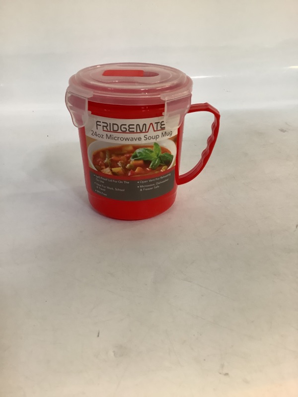 Photo 2 of 24oz Microwave Soup Mug Red 
