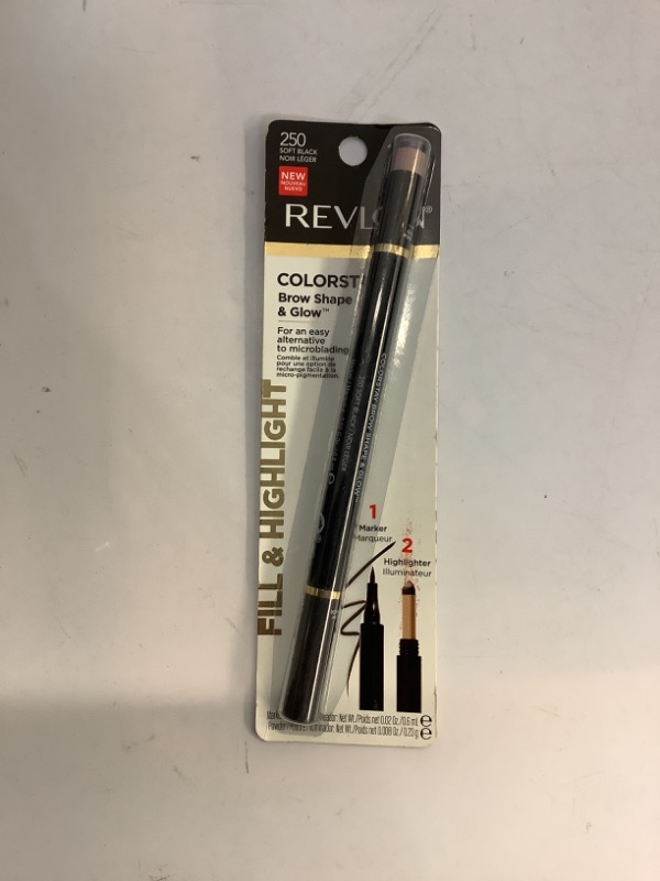 Photo 2 of Revlon Colorstay Shape & Glow Brow Marker Highlighter Soft Black 