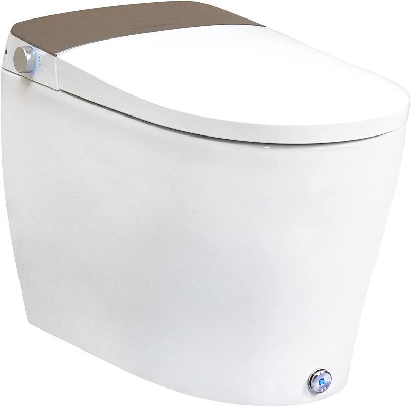 Photo 1 of Casta Diva Smart Toilet with Built-in Tank Auto Open/Close Lid Blackout Flushing Foot Kick Auto Flushing 1.06GPF