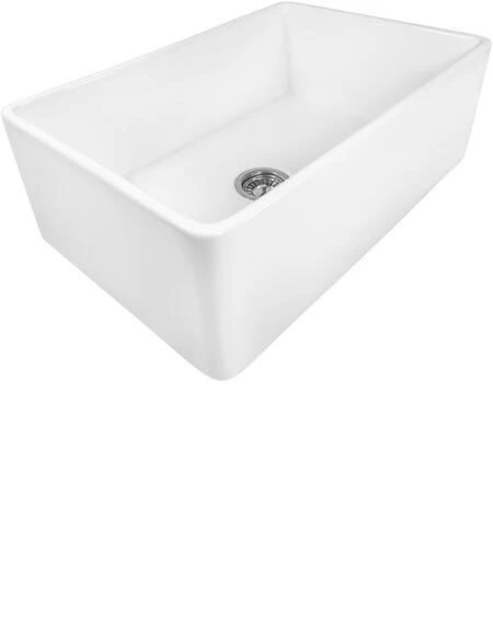 Photo 1 of Ruvati Fiamma Fireclay Reversible Farmhouse Sink in White 