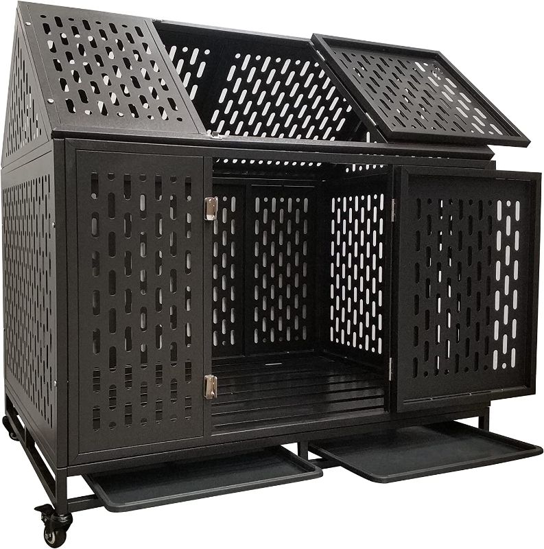 Photo 1 of Heavy Duty Dog Crate Cage Kennel, Roof Large Strong Metal Playpen
