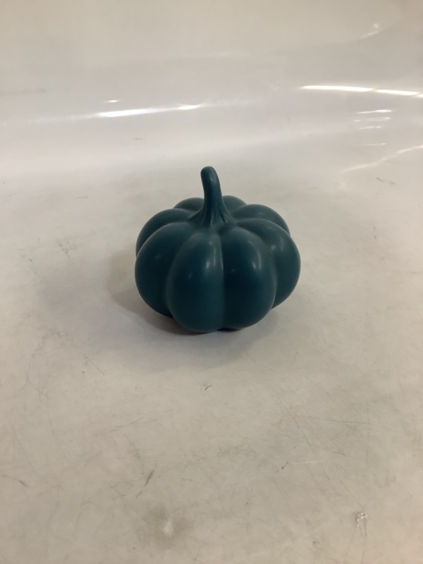 Photo 1 of Mini Ceramic Pumpkin Decor - Blue 