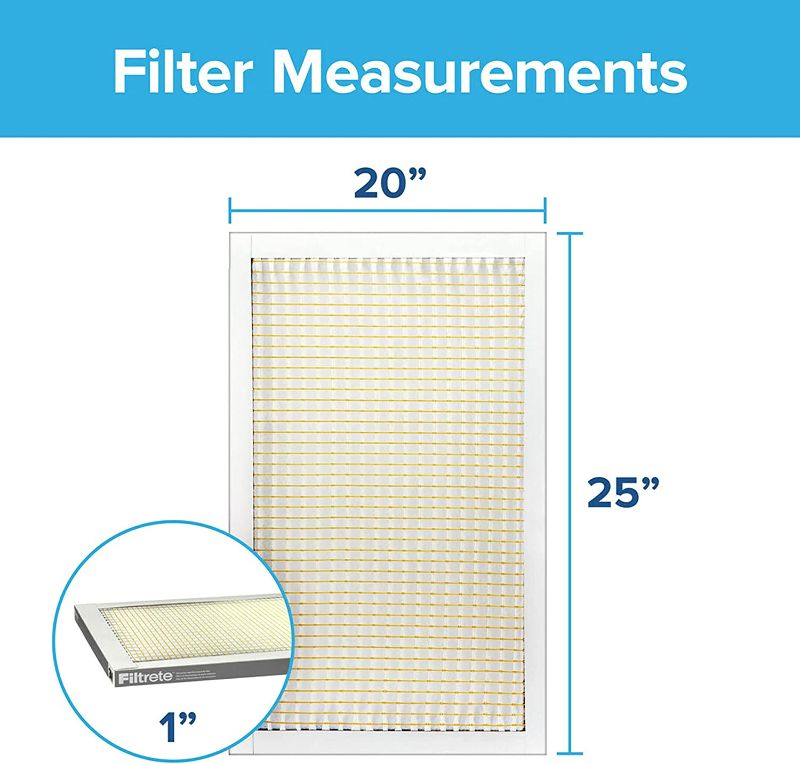 Photo 1 of Filtrete 20x25x1, AC Furnace Air Filter, MPR 300, Clean Living Basic Dust