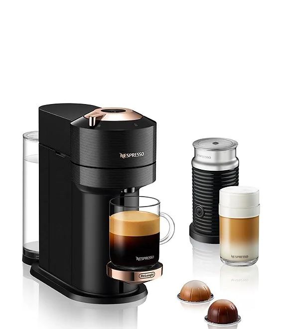 Photo 1 of Nespresso Vertuo Next Black with Rose Gold Machine 