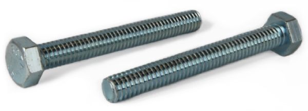 Photo 1 of Zinc Plated Steel Hex Head Tap Bolts, 1/4 x 2 in. L, Pack of 100