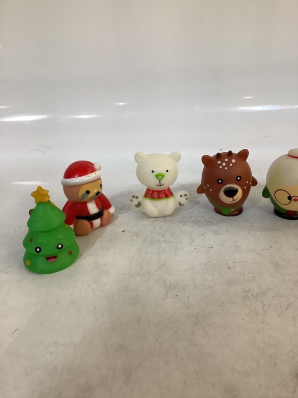 Photo 2 of Cute Christmas Themed Vinyl Characters - Fun Party Favor Toy - Christmas Winter Decoration Gift