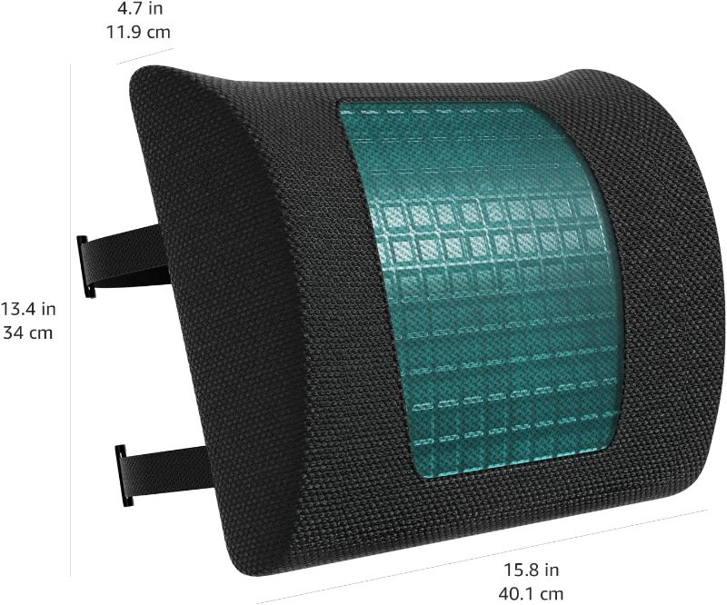 Photo 2 of Amazon Basics Gel Enhanced Back Support Cushion