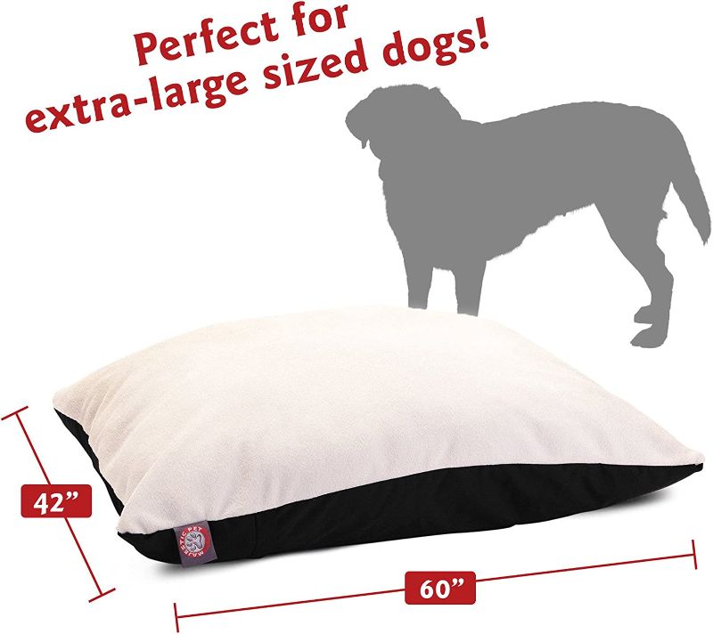 Photo 2 of 42x60 Black Rectangle Pet Dog Bed By Majestic Pet Products Extra Large