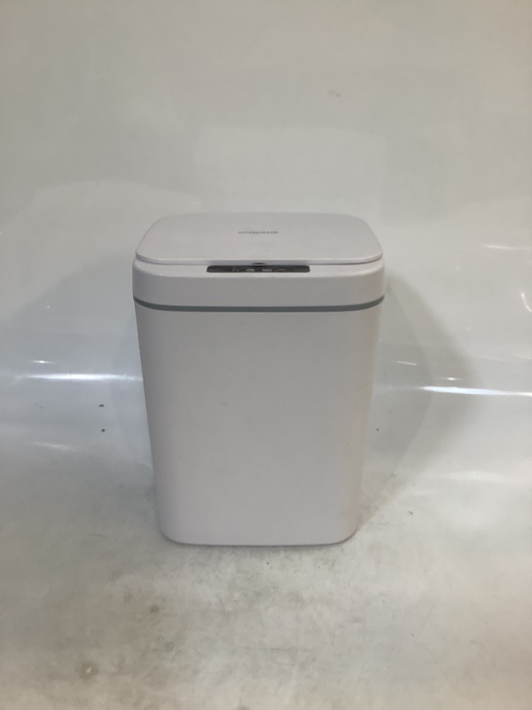 Photo 3 of 15L Touch-free Trash Cans Smart Knock Induction Trash Bin Automatic Garbage Can Infrared Motion Sensor with Lid for Car Kitchen Bathroom Office Bedroom