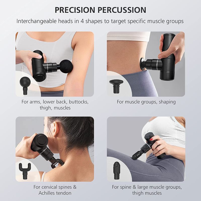 Photo 2 of COMFIER Mini Massage Gun, Deep Tissue Massager Gun,USB Charging,Lightweight Portable Percussion Muscle Gun