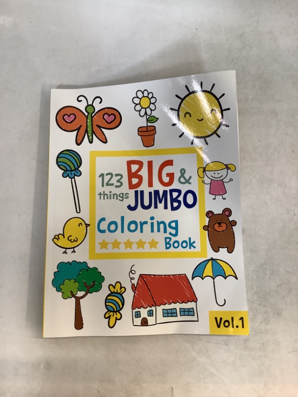 Photo 3 of 123 things BIG & JUMBO Coloring Book: 123 Coloring Pages!!, Easy, LARGE, GIANT Simple Picture Coloring Books for Toddlers, Kids Ages 2-4, Early Learning, Preschool and Kindergarten