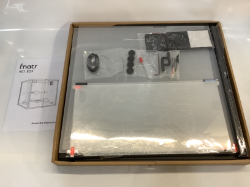 Photo 3 of FNTAR Box 3D Printer Enclosure Acrylic Plexiglass Kit Ender 3 Enclosure Prusa Enclosure USB LED Light Ventilation Fan for Creality Ender 3/Ender 3 V2/Ender 3 Pro/Prusa Mini+