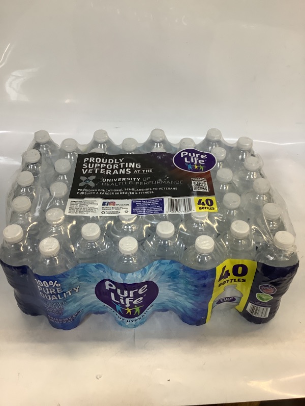 Photo 2 of Nestle Waters Nestle Pure Life Purified Water (16.9oz / 40pk), 676 Fl Ounce