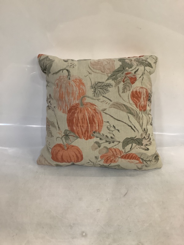 Photo 3 of Threshold Woven Pumpkin Square Throw Pillow Orange