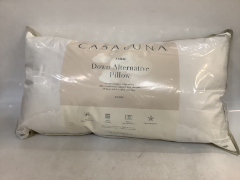 Photo 1 of King Firm Density Down Alternative Hypoallergenic Blissful Pillow - Back & Side Sleepers by Casaluna